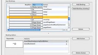 KeyBindingsEditor screenshot