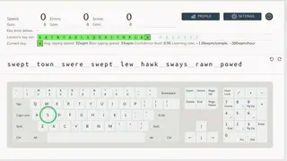 Keybr screenshot
