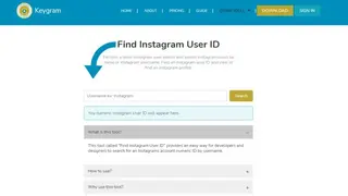 Keygram Find Instagram User ID screenshot