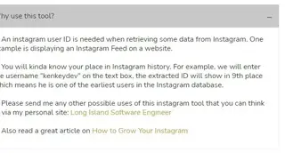 Keygram Find Instagram User ID screenshot