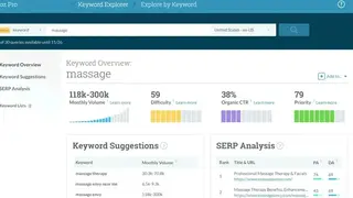 Keyword Explorer by Moz screenshot