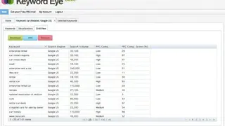 Keyword Eye screenshot
