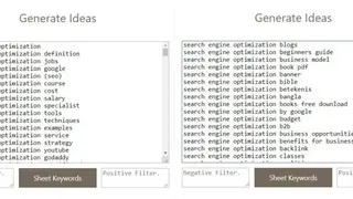 Keyword Sheeter screenshot