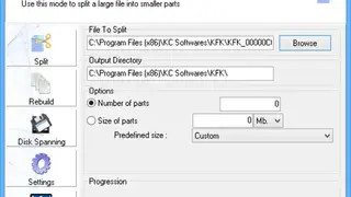 KFK File Splitter screenshot