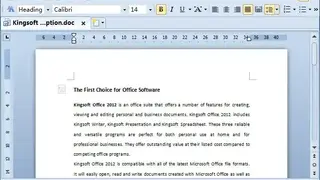 Kingsoft Writer screenshot