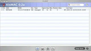 KisMAC screenshot