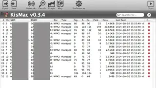 KisMAC screenshot