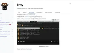 Kitty terminal screenshot