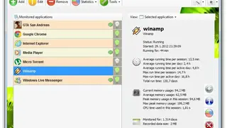 Kiwi application monitor screenshot