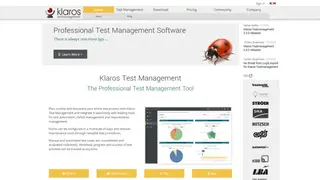 Klaros-Testmanagement screenshot