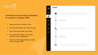 klenty Email Automation and Personalization screenshot