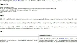 Knoppix screenshot
