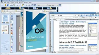 Kofax OmniPage screenshot
