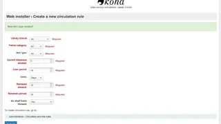 Koha screenshot