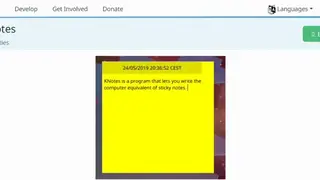 Kontact – KNotes screenshot