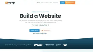 Kopage Website Builder screenshot
