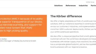 Korber Warehouse Edge screenshot