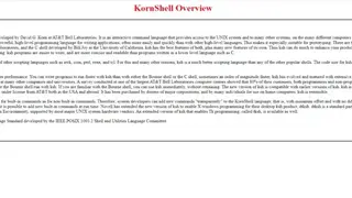 Korn Shell screenshot