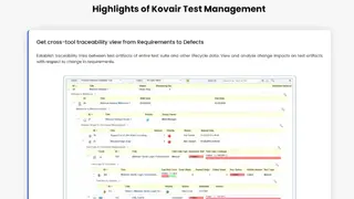 Kovair Test Management screenshot