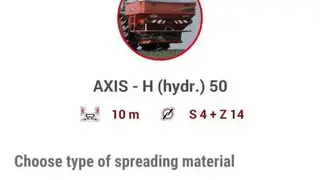 KUHN SpreadSet screenshot