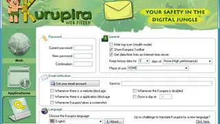 Kurupira Web Filter screenshot