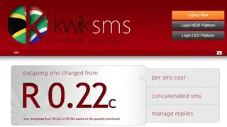 KwikSMS screenshot