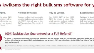 KwikSMS screenshot