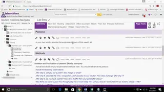 LabArchives screenshot