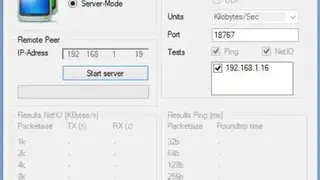 LANBench screenshot