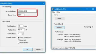 LANBench screenshot