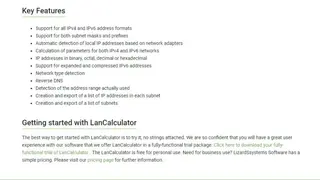 LanCalculator screenshot