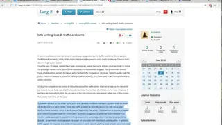 Lang-8 screenshot