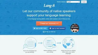 Lang-8 screenshot