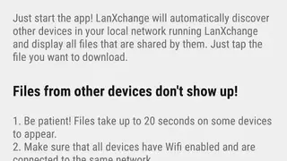 LanXchange screenshot