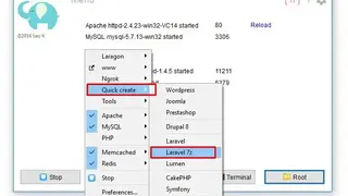 Laragon screenshot