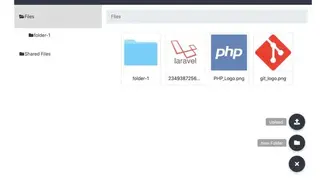 Laravel File Manager screenshot