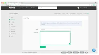 Laravel Forge screenshot