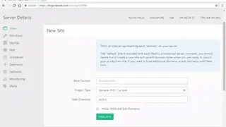 Laravel Forge screenshot