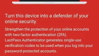 LastPass Authenticator screenshot