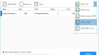 Latex to PDF screenshot