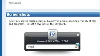 Launchy screenshot