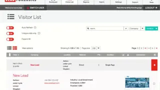 Lead Forensics screenshot