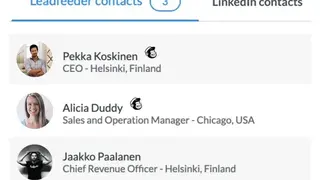 Leadfeeder Contacts screenshot