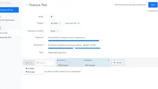 Leanplum A/B Testing screenshot