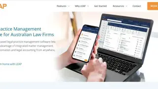Leap legal software screenshot