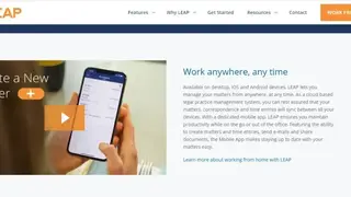 Leap legal software screenshot