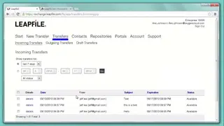 LeapFile screenshot