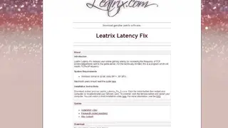 Leatrix Latency Fix screenshot