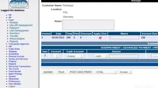 LedgerSMB screenshot