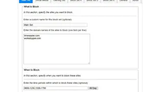 LeechBlock screenshot
